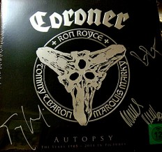 Виниловая пластинка Coroner - Autopsy /EU/(LP, Comp + 3xBlu-ray)autographs